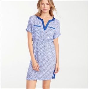 NWT Tommy Bahama Fan Festival Split Neck Dress Sm